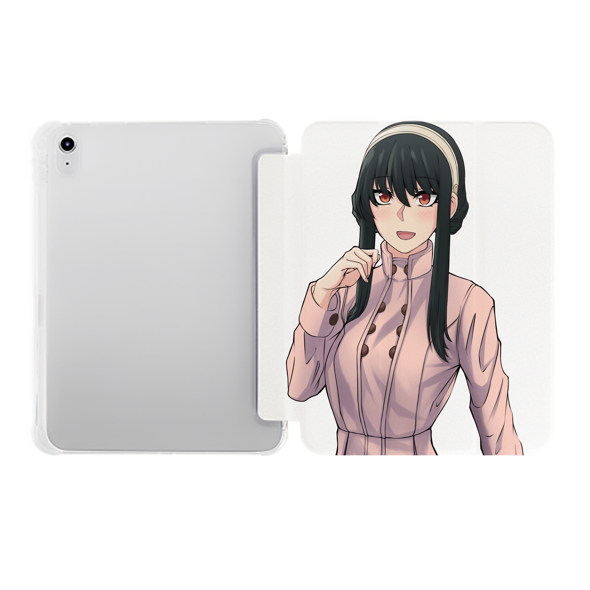 （画像用） SPY×FAMILY间谍家家酒 IPad ケース ペン収納付き 三つ折りスタンド PUレザー×シリコン 対応機種9.5/10.5/10.9インチ